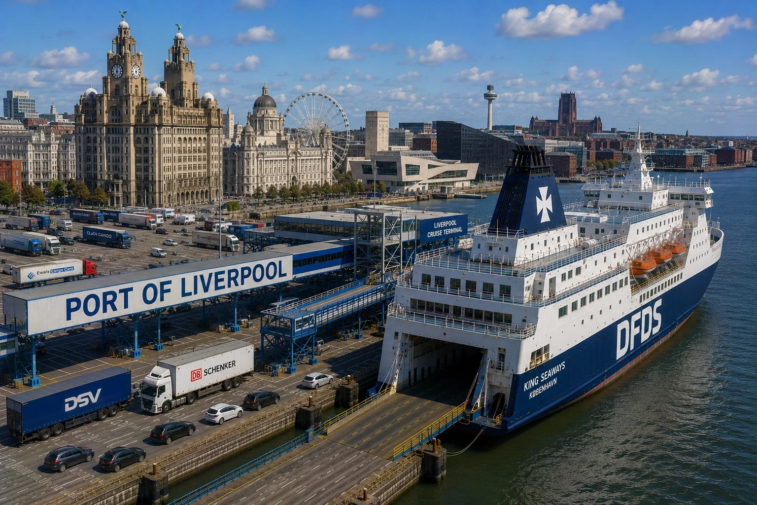Port promowy Liverpool nabrzeże
